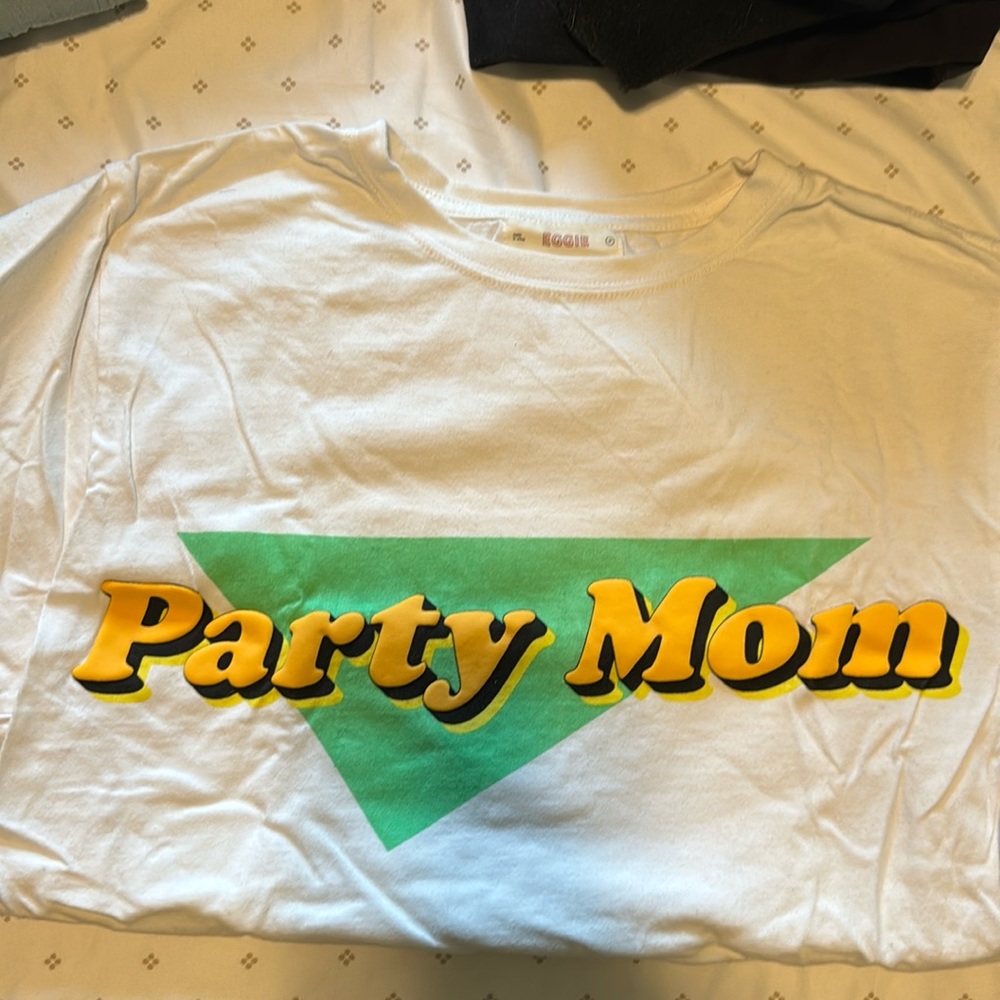party mom eggie shirt
